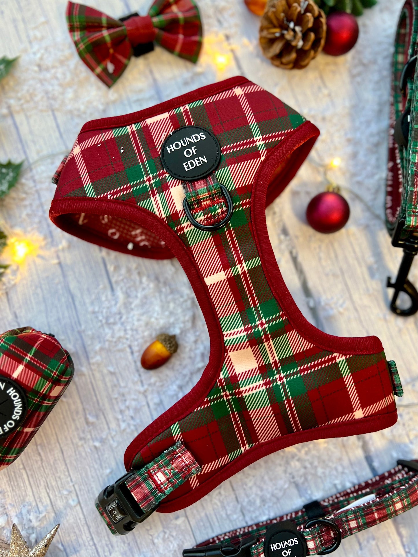 Tartan Me Up - Red & Cream Tartan Dog Snood