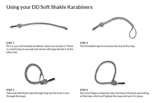 DD Soft Shackle Karabiner x 2
