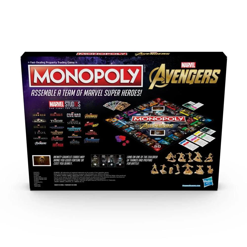 Hasbro Gaming Monopoly Avengers Board Game