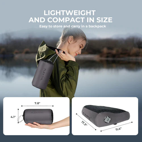 Flextail ZERO Pillow - B Shape Inflatable Camping Air Pillow (Thick Version)