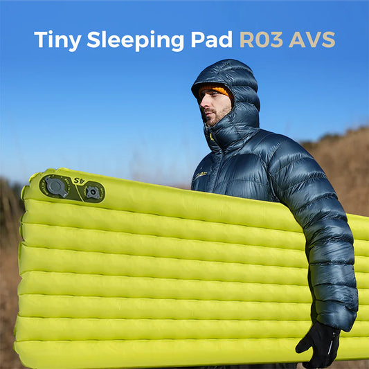 Flextail Gear Tiny Sleeping Pad R03 AVS - 3.5 L-Value 3 Season Sleeping Pad with Pump (Large)