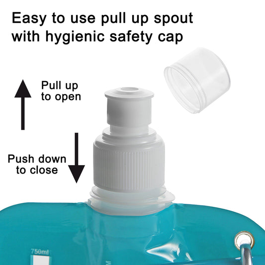 HydraMate Foldable Bottle - Collapsible 750ml