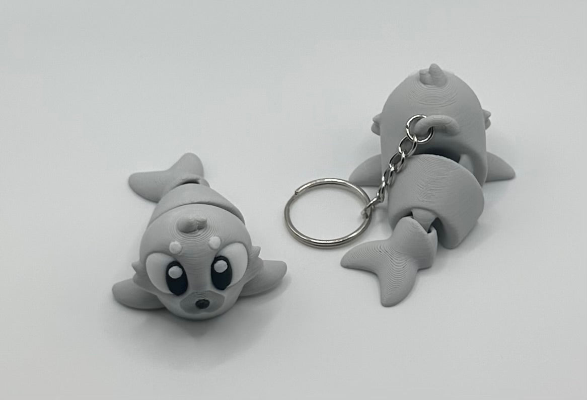 3D Printed Flexi Seal | Articulated Fidget Toy | Cute Desk Buddy | Keychain | Keyring Gift for Seal Lovers