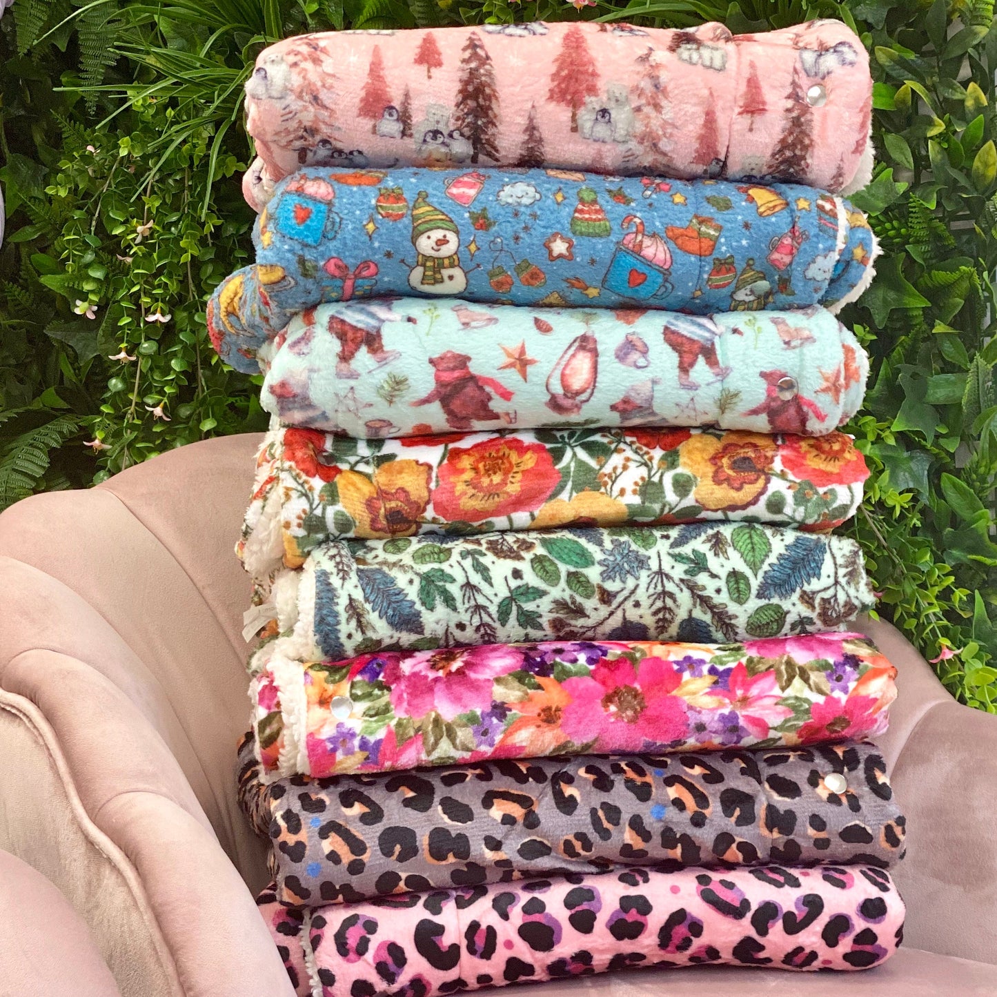 Steel Leopard Snuggle Blanket