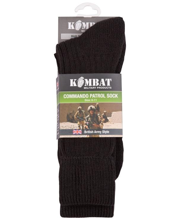 Kombat UK Patrol Socks (Size 6-11) - Black