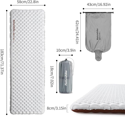 Naturehike TuYe™ R5.8 Ultralight Inflatable Sleeping Pad Mat