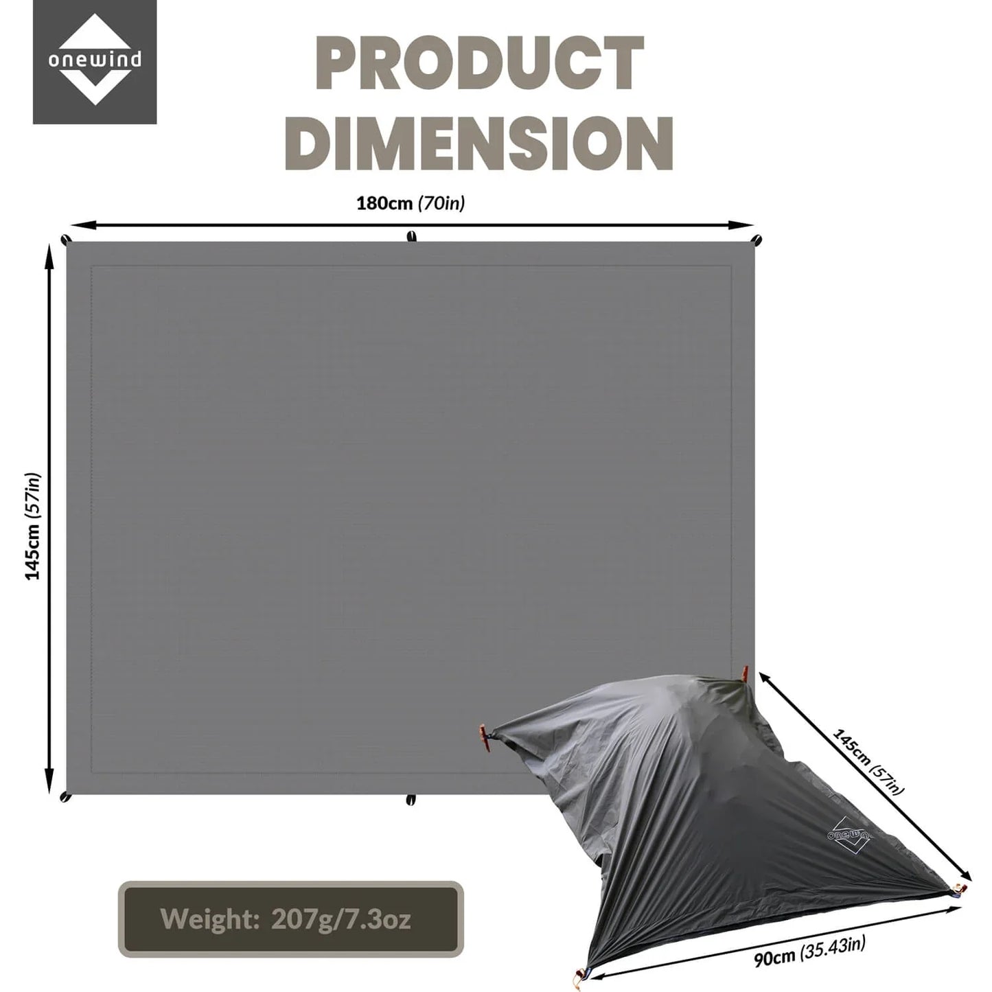 Onewind Backpacking Sack and Footprint