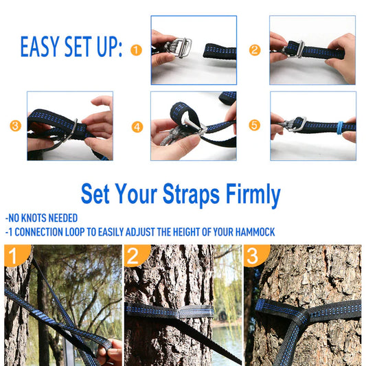 Onewind Hammock Tree Straps - Blue