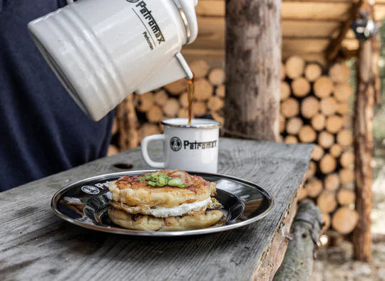 Petromax Set of 2 Black Enamel Plates (Various Sizes)