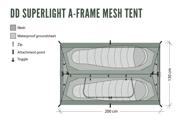 DD Superlight A-Frame Mesh Tent