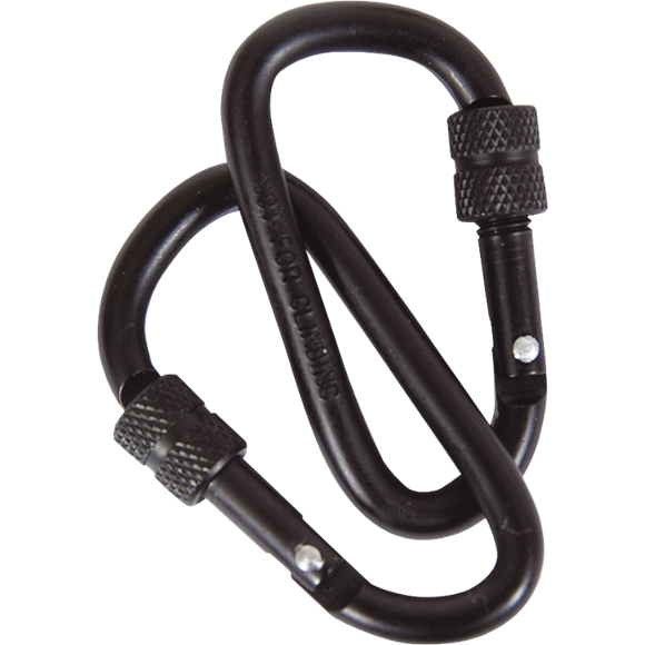 Web-Tex Warrior Locking Carabiners (Various Sizes)