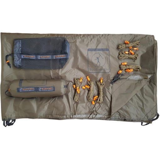 Bushmen Ultralight Tarp 2x3 - Dark Olive