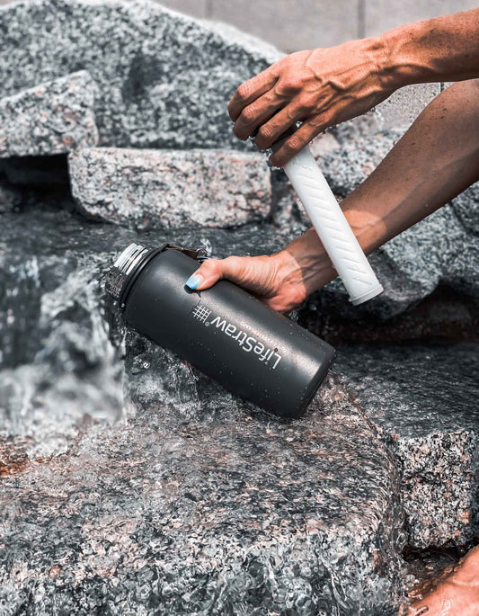 Lifestraw Go Stainless Steel 700ml Filter Water Bottle (Various Colours)