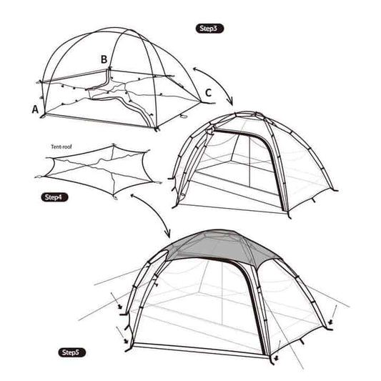 Naturehike Cloud Peak 2-Man Tent (Green) T DOOR (Limited Run)