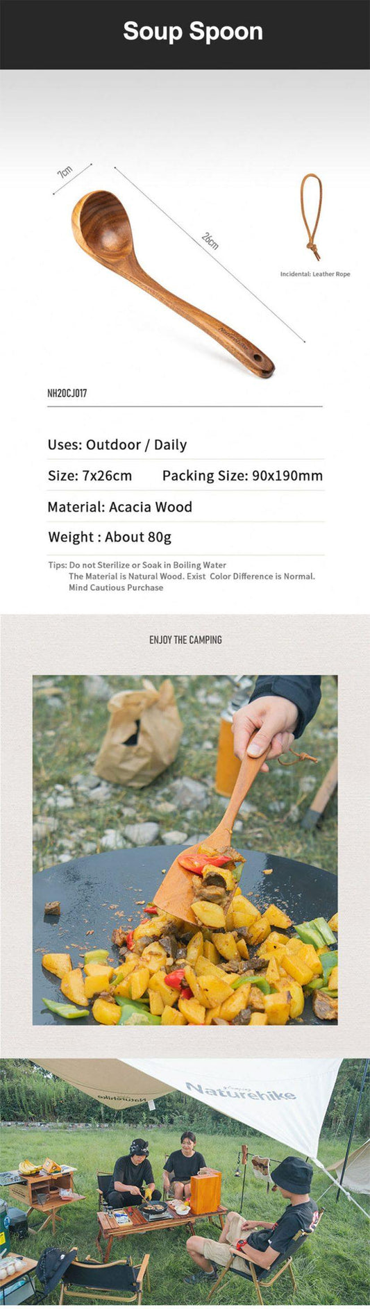 Naturehike Acacia Wood Spatula