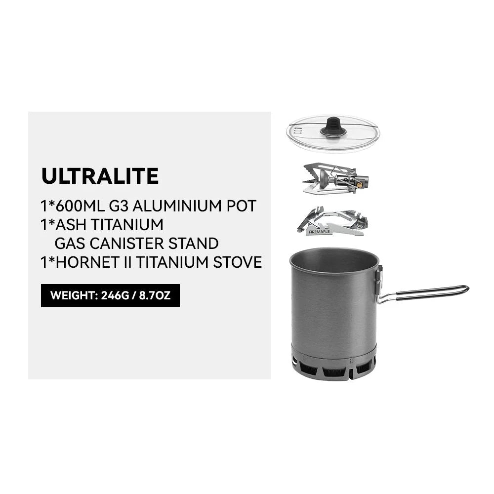 Firemaple Petrel G3 Ultralight Cooking system with Stove
