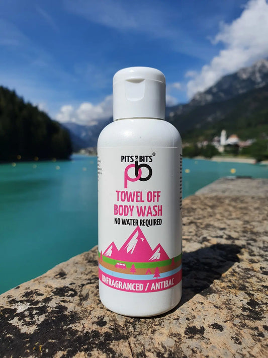 Pits and Bits Towel Off Body Wash - Antibacterial, Antiviral & Unfragranced