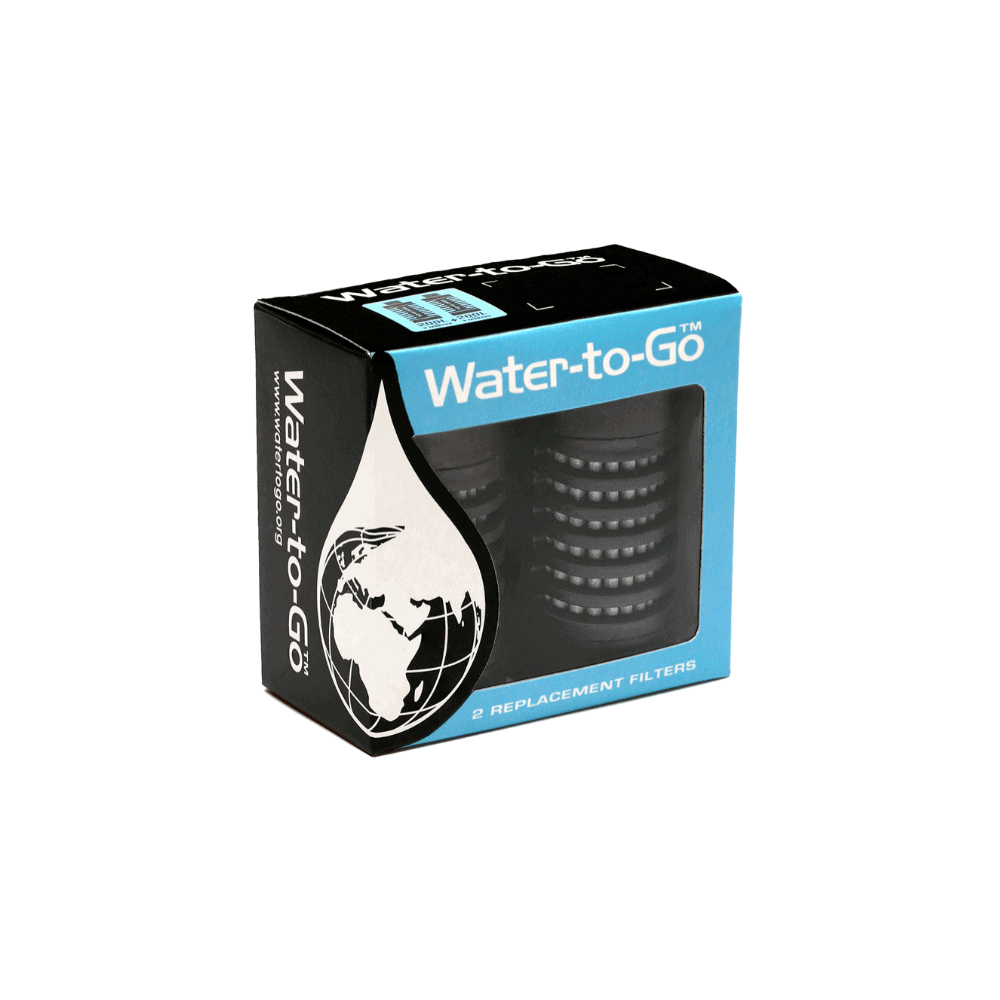 Water To Go Replacement Filters for 75cl bottle - Twin Pack