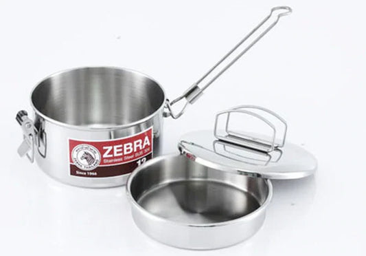 Zebra Stainless Steel Billy Can with handle (Various Sizes)