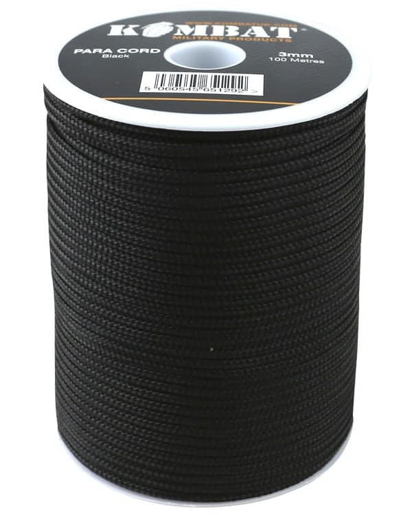 Para Cord 3mm on 100m Reel (Various colours)