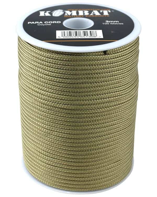 Para Cord 3mm on 100m Reel (Various colours)