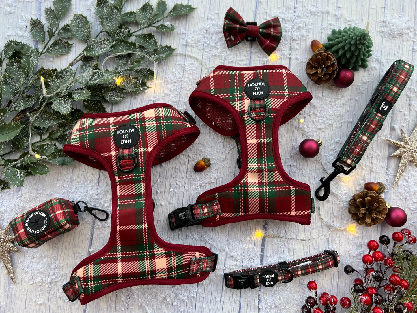 Tartan Me Up - Red & Cream Tartan Dog Snood