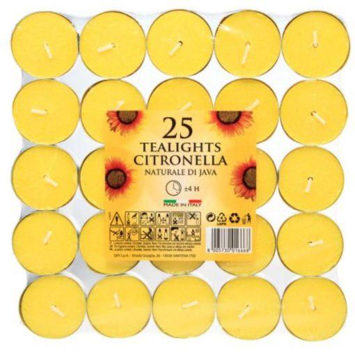 Prices Citronella Tealights x25 (insect repellent)