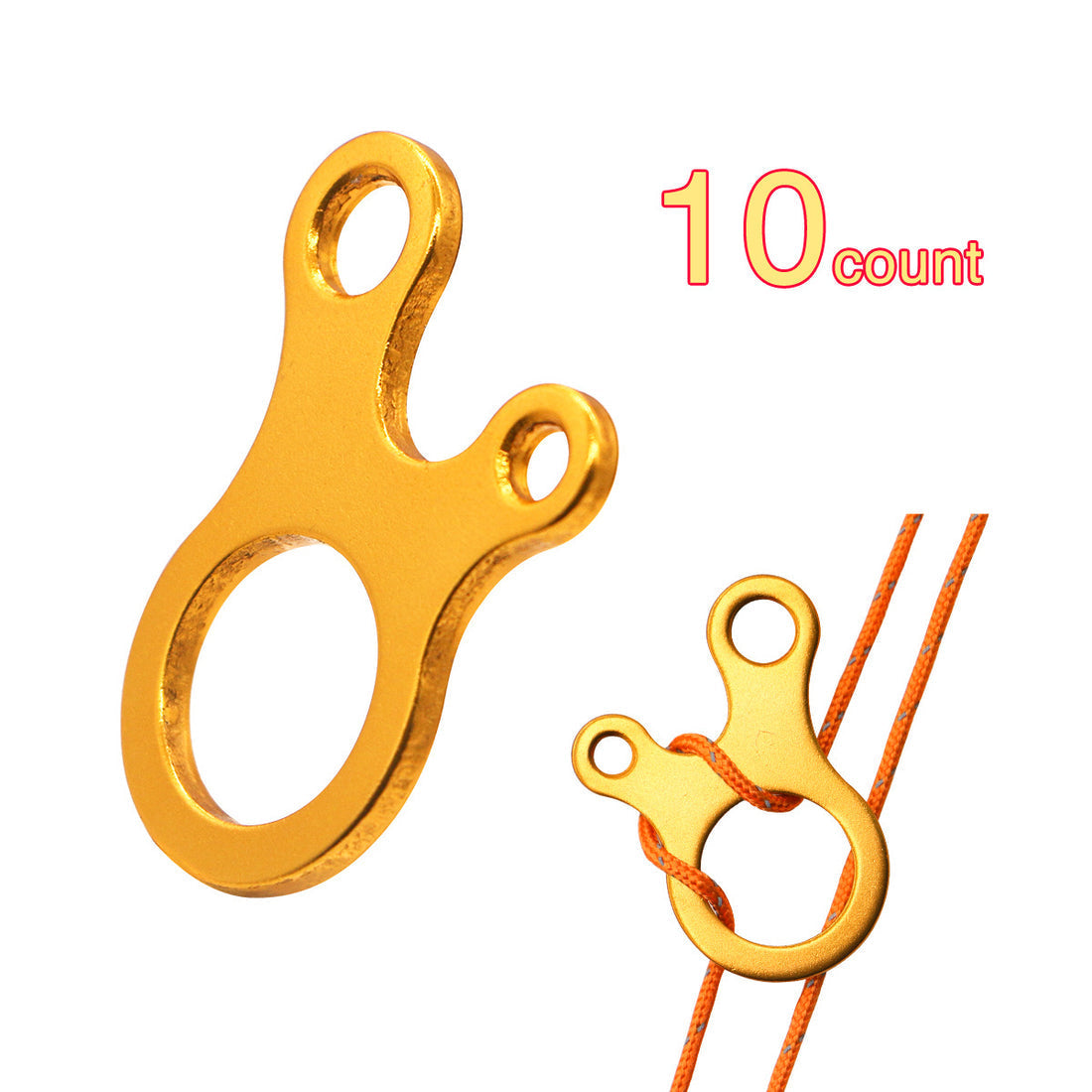 Onewind Outdoors 3 Holes Guyline Tensioner-Red-10pcs