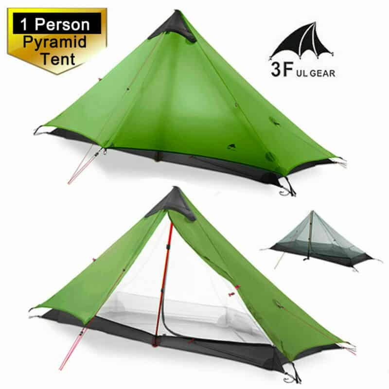 3F UL Gear Lanshan 1 3 Season Tent - Khaki (T Zip)