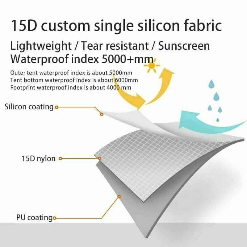 3F UL Gear Lanshan 1 3 Season Tent - Khaki (T Zip)