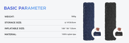 Flextail ZERO MATTRESS - Lightweight Inflatable Sleeping Pad