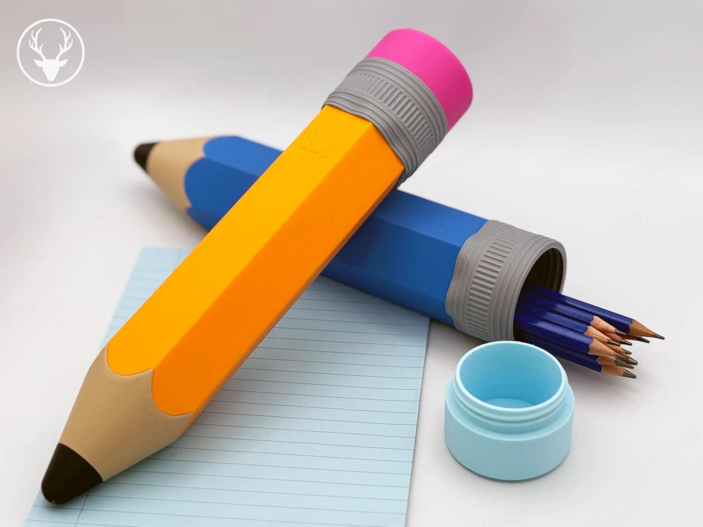 Giant Pencil-Shaped 3D Printed Pencil Case | Fun & Unique Stationery Storage | Back to School | Teachers Present