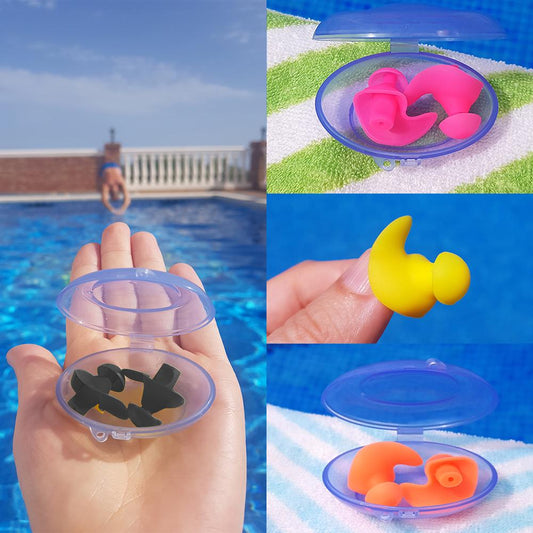 Waterproof Earplugs for Swimming. Adult Size.