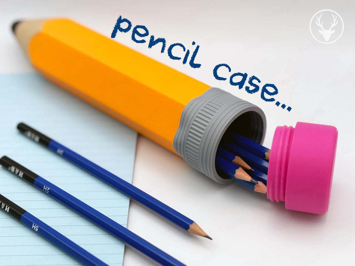 Giant Pencil-Shaped 3D Printed Pencil Case | Fun & Unique Stationery Storage | Back to School | Teachers Present