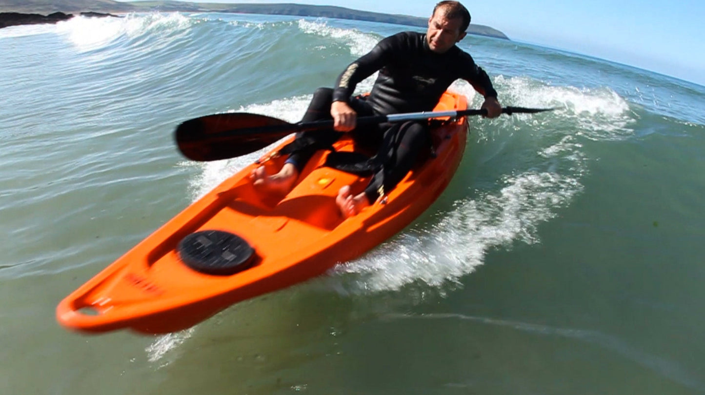 Kaafu Solo Kayak | Plastic Neutral | Orange | Lightweight & Stable