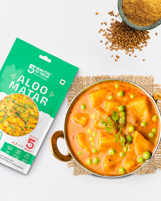 5 Minutes To Delhi Aloo Matar Camping Meal (Vegan)