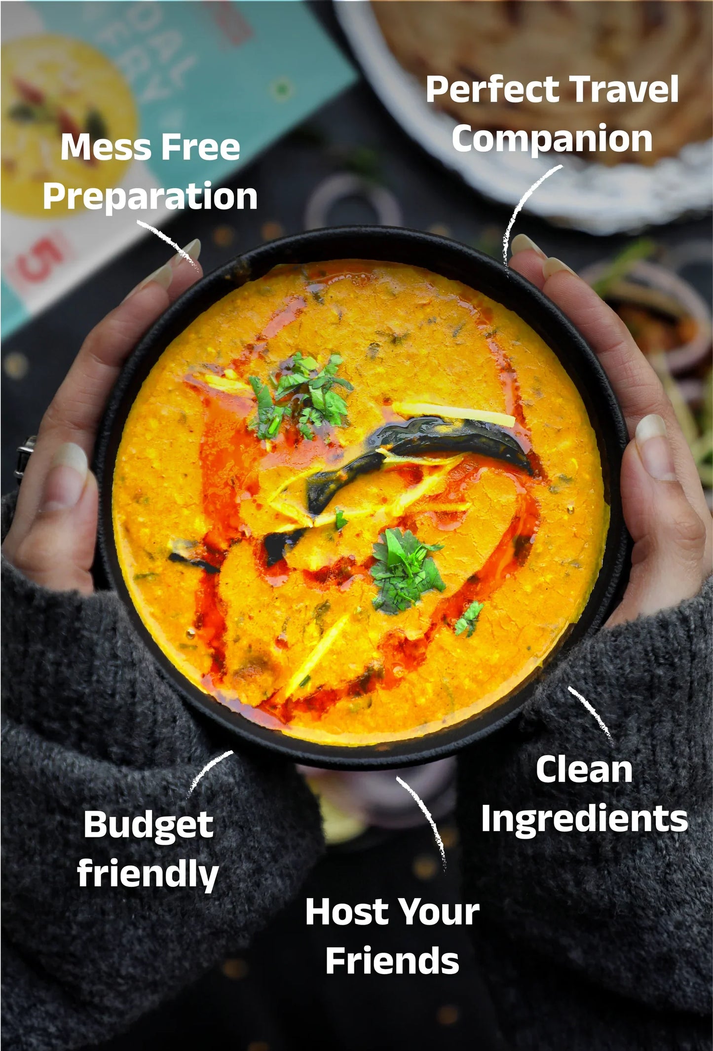 5 Minutes To Delhi Pav Bhaji Camping Meal (Vegan)
