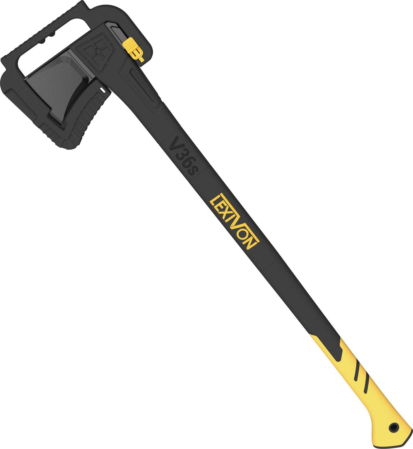 LEXIVON Axe 36" Camping Outdoor Hatchet for split medium to large fireplace wood logs, kindling & gardening, Ergonomic TPR Grip, Lightweight