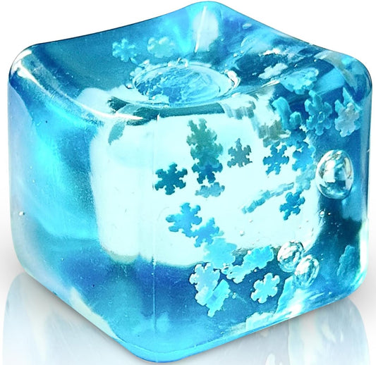 Ice Cube Squishy With Snowflakes