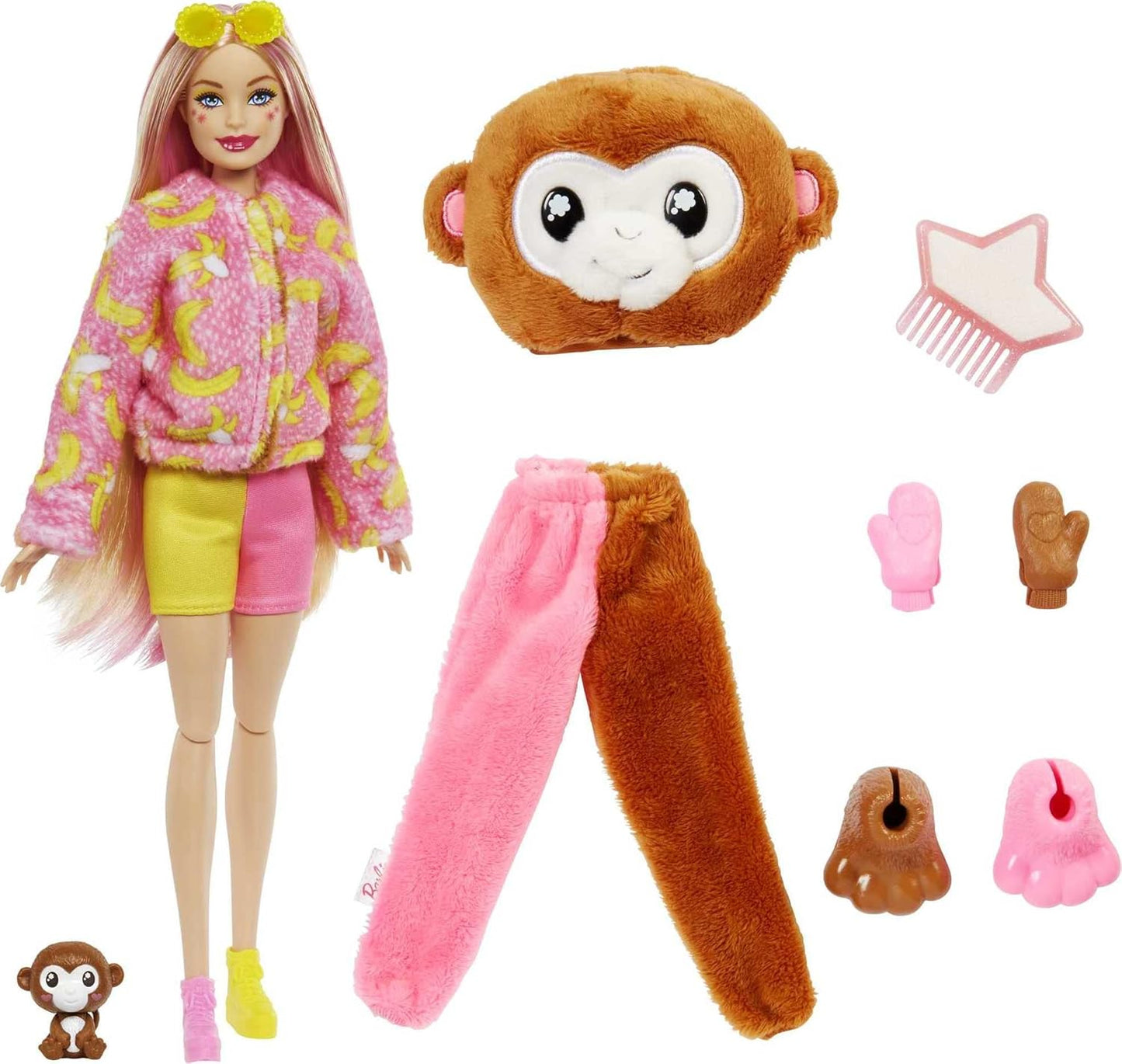 Barbie Cutie Reveal Doll with Monkey Plush Costume