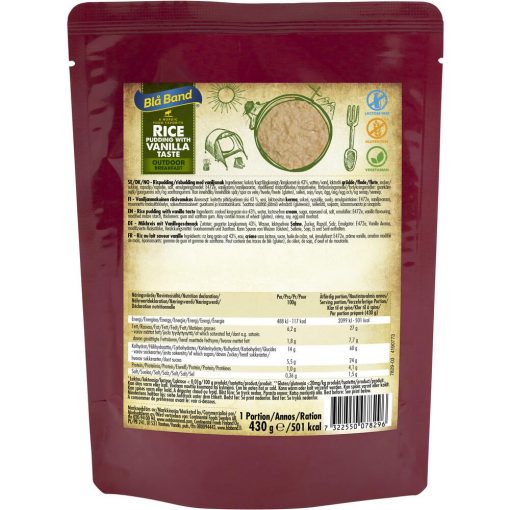 Bla Band Rice Pudding with Vanilla