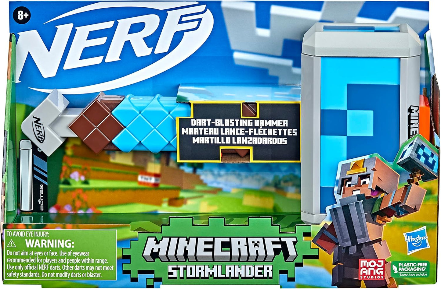Nerf Minecraft Stormlander Dart-Blasting Hammer