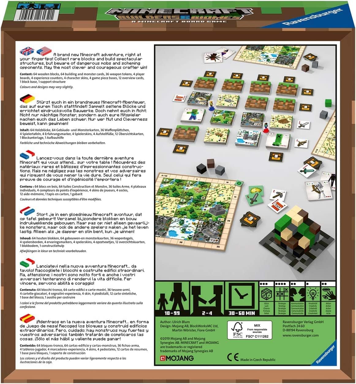 Ravensburger Minecraft Builders & Biomes Strategy Board Game