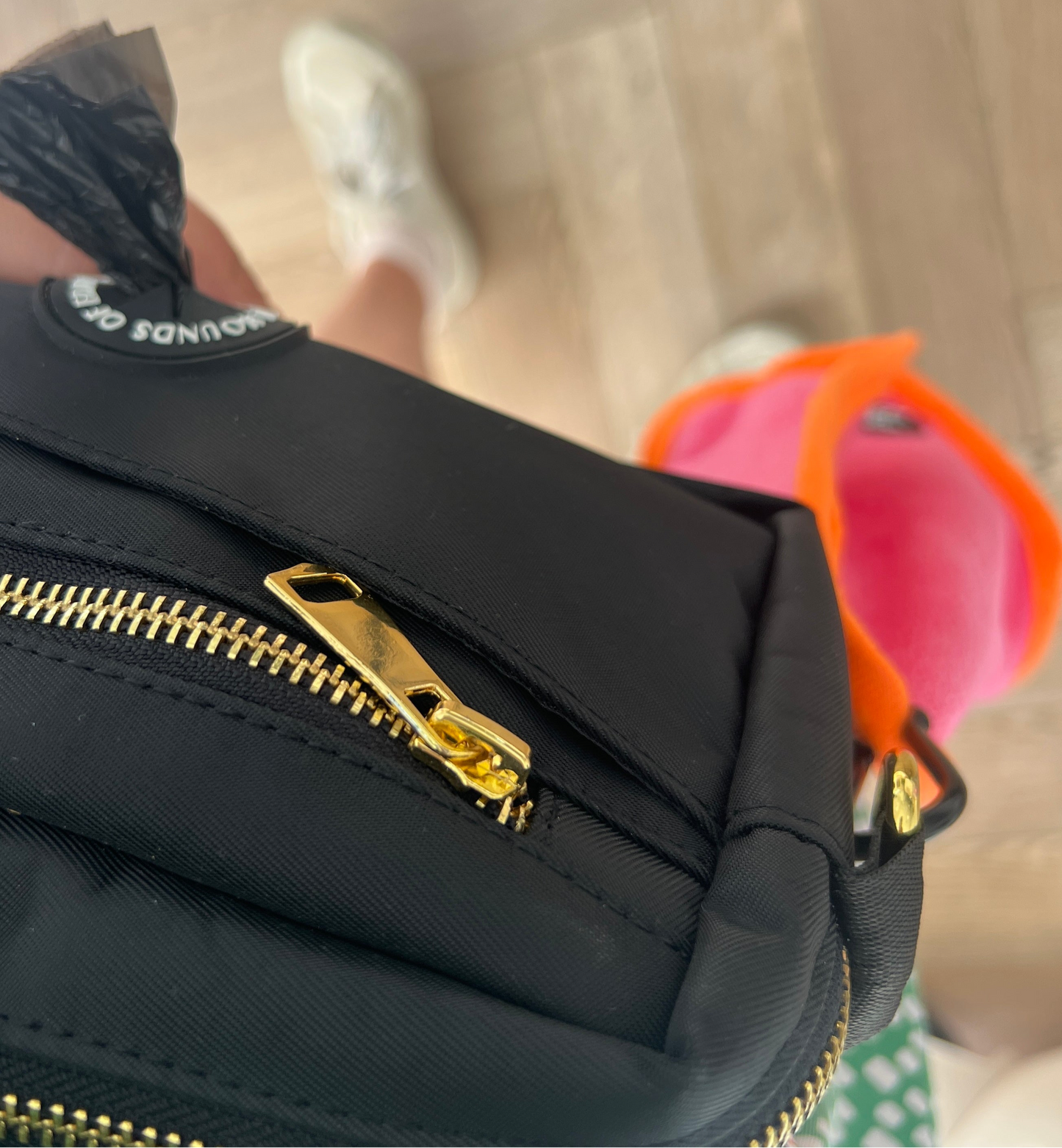 Mini Dog Towel + Clip, Hot Pink