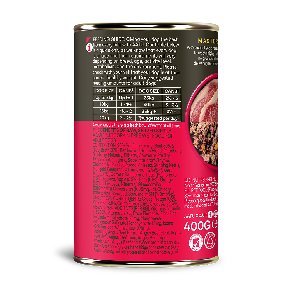 Angus Beef Wet Dog Food