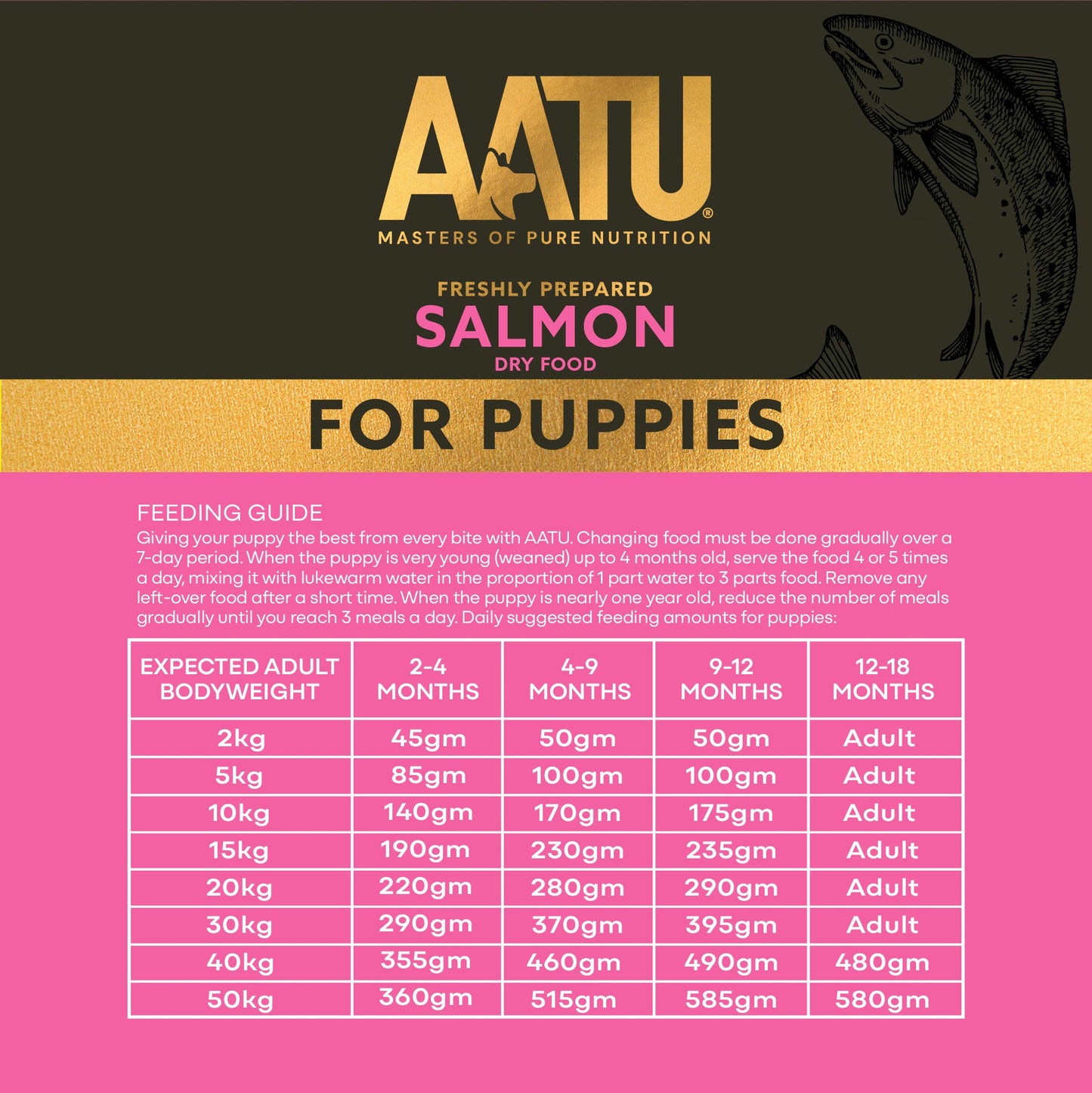 Salmon Dry Food for Puppies