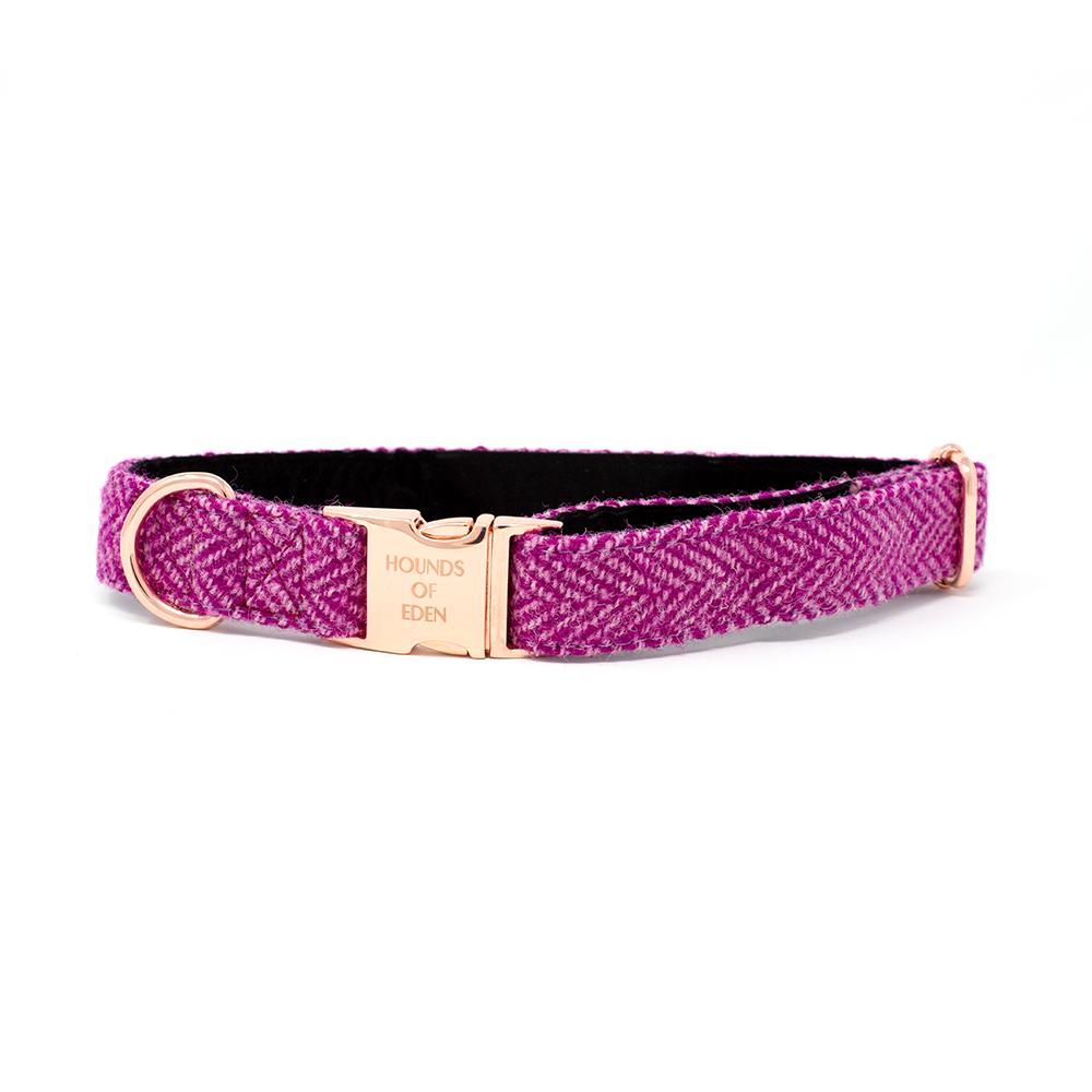 'Bella' - Pink Herringbone Dog Harness