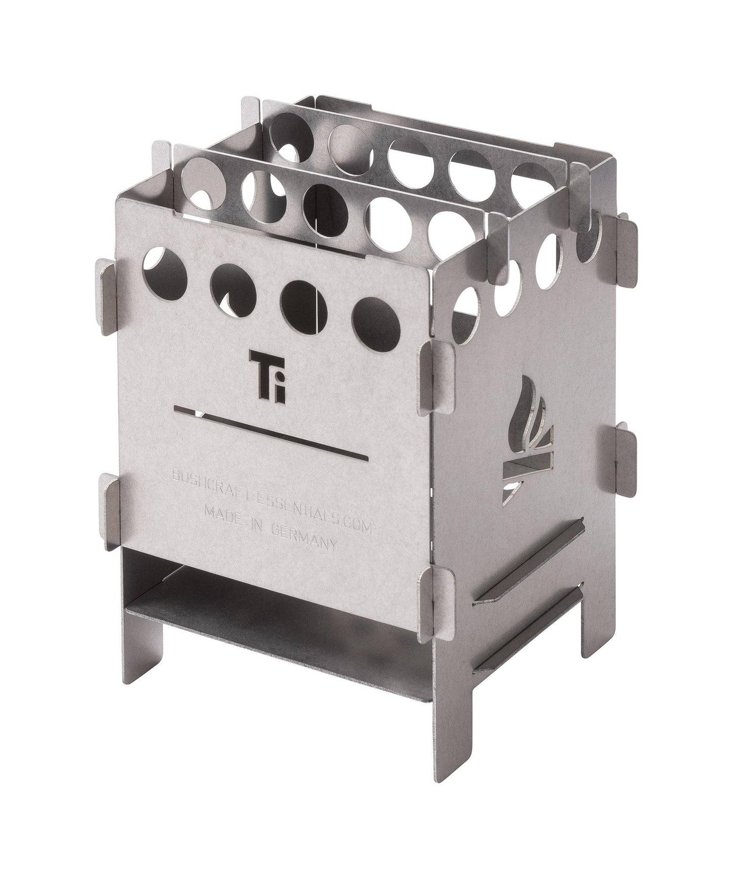 BE Bushbox Titanium Outdoor Pocket Stove