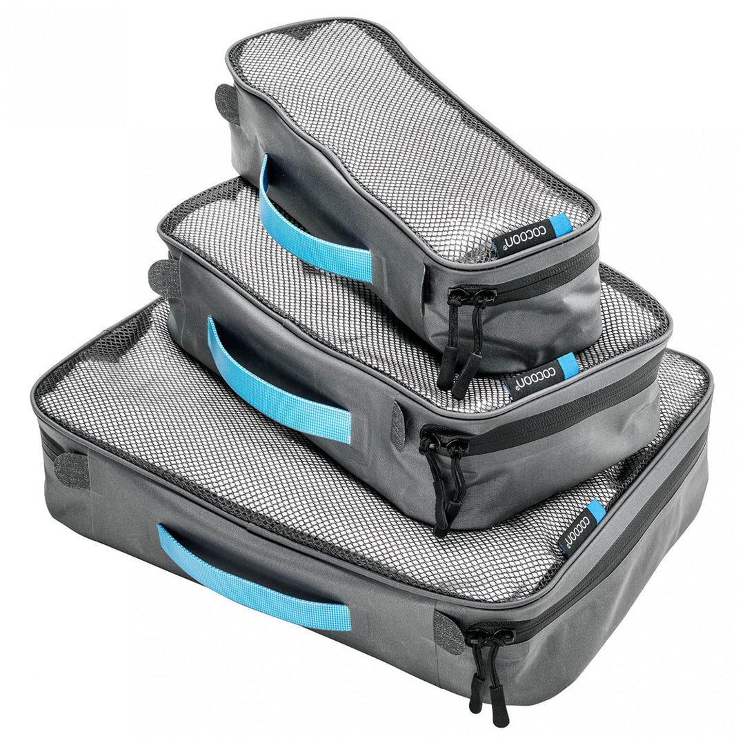 Cocoon Packing Cube with Laminated Net Top - Grey/Black