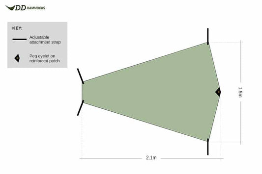 DD Hammocks  SuperLight - Bikepacker Groundsheet